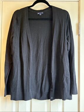 GAP | Basic Black Cardigan Button Up Size XL